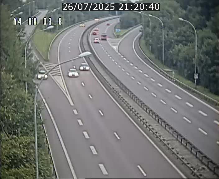 Webcam traffic A4 Luxembourg - BK 3.8 - Leudelange (direction Esch sur Alzette)