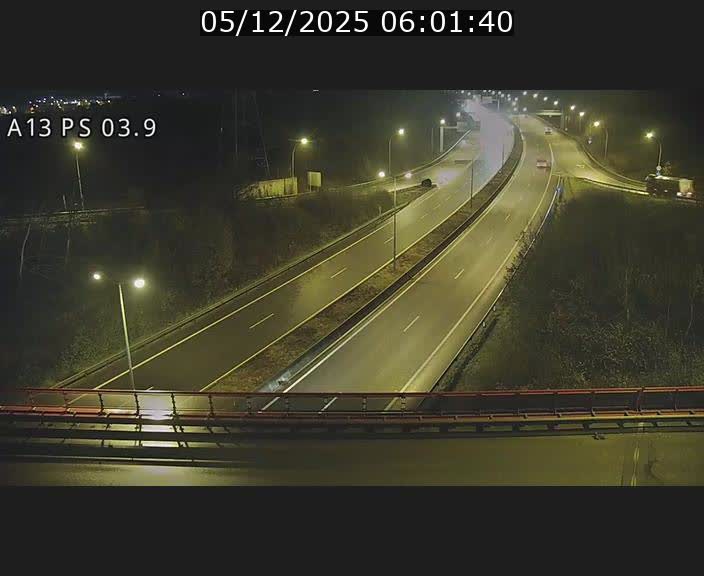 Traffic live webcam Luxembourg Differdange - A13 direction Esch-sur-Alzette - BK 3.9