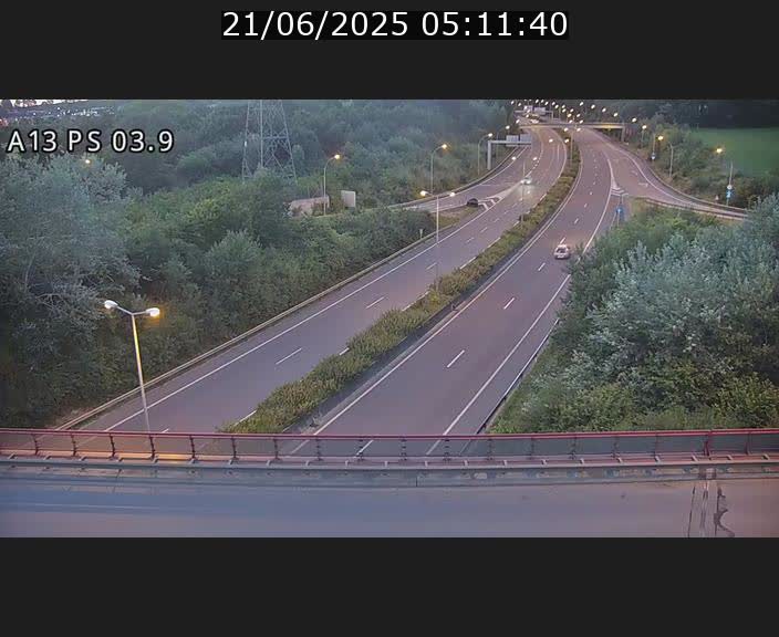 Traffic live webcam Luxembourg Ehlerange - A13 direction Esch-sur-Alzette - BK 6.8