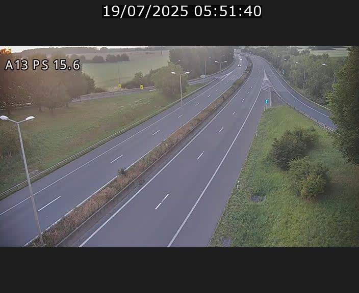 Traffic live webcam Luxembourg Kayl - A13 direction Dudelange - BK 15.6