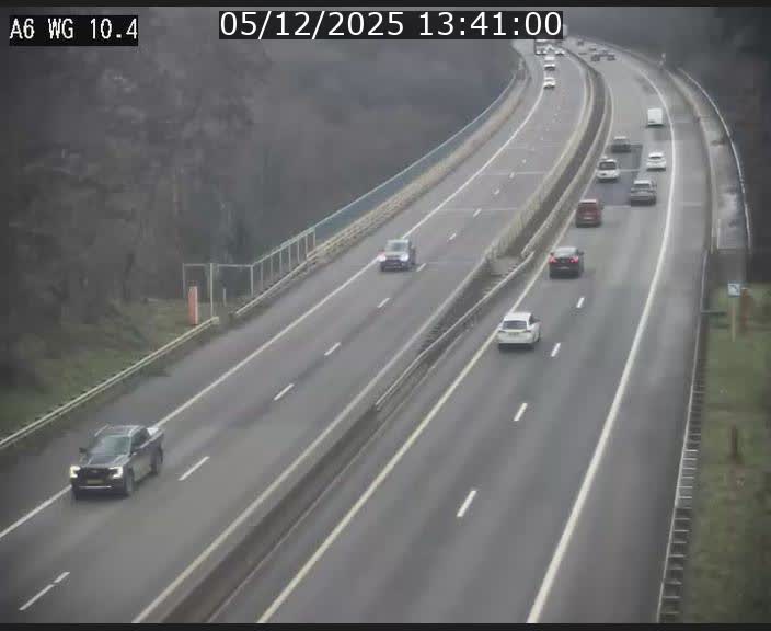 Traffic live webcam Luxembourg Mamer - A6 - BK 10.4 - direction Luxembourg/France/Allemagne