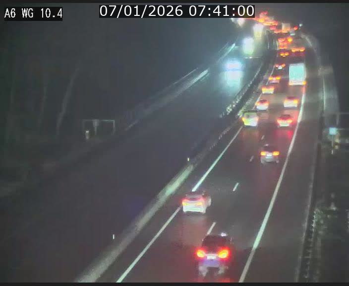 Traffic live webcam Luxembourg Mamer - A6 - BK 10.4 - direction Luxembourg/France/Allemagne