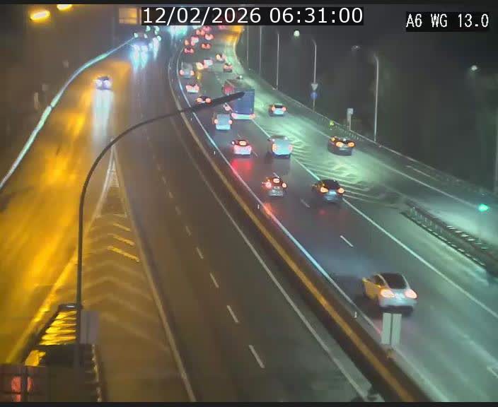 Traffic live webcam Luxembourg Mamer - A6 - BK 13 - direction Luxembourg/France/Allemagne