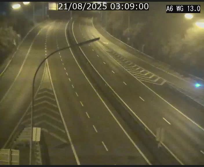 Traffic live webcam Luxembourg Mamer - A6 - BK 13 - direction Luxembourg/France/Allemagne