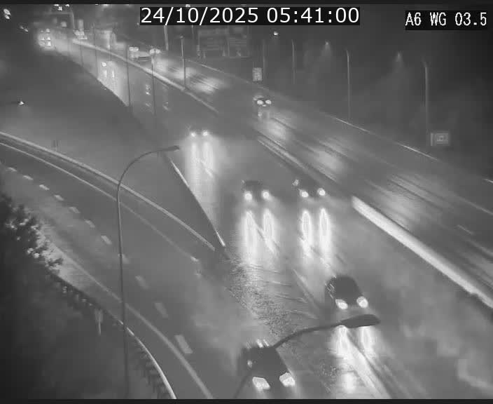Traffic live webcam Luxembourg - Croix de Cessange - A6 - BK 3.5 - direction France/Allemagne