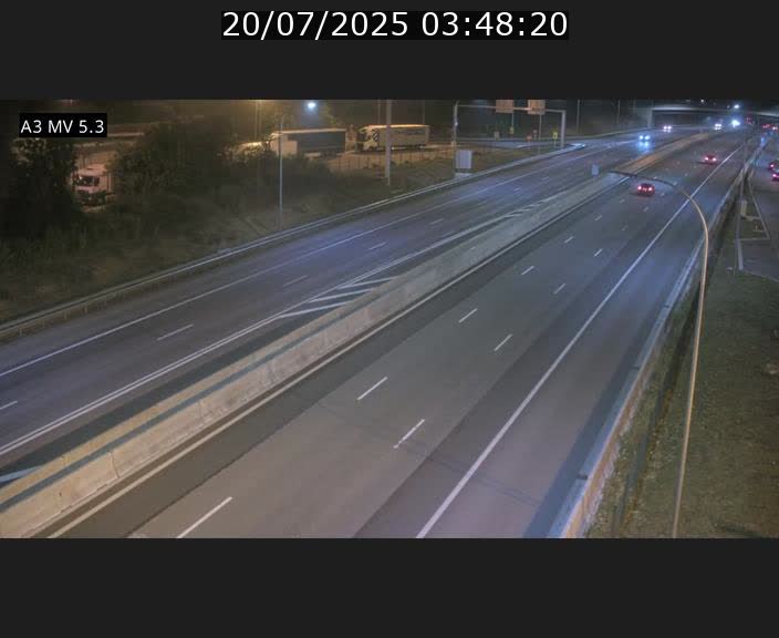 Webcam à l'Aire de Berchem au Luxembourg sur l'A3. Vue orientée vers la France