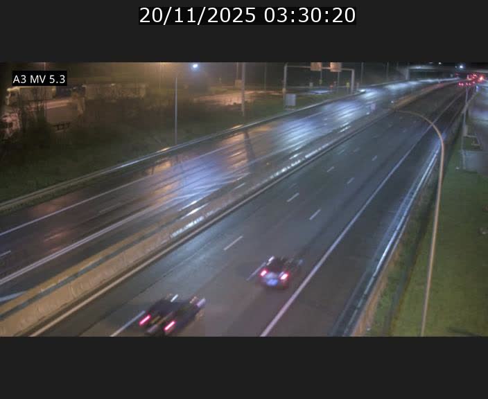 Webcam à l'Aire de Berchem au Luxembourg sur l'A3. Vue orientée vers la France