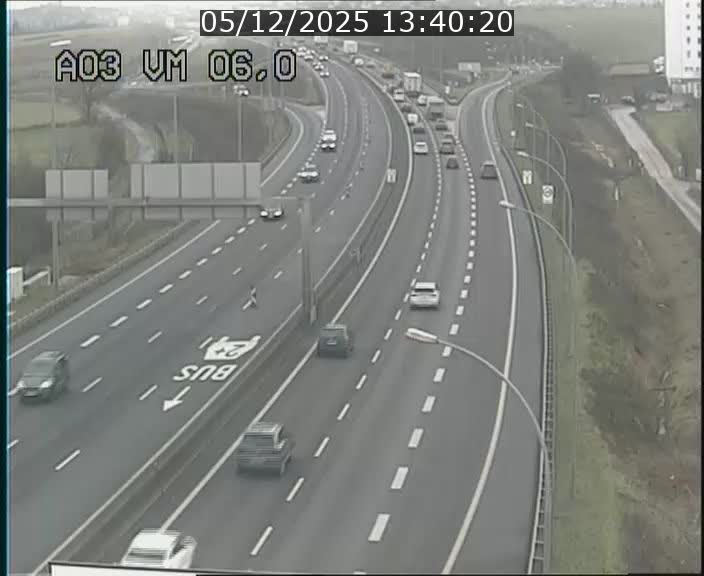 Traffic live webcam Luxembourg Aire de Berchem - A3 - BK 6 - direction France