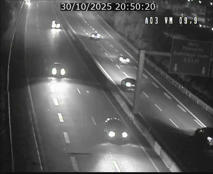 Webcam Autoroute à la Croix de Bettembourg - A3 - BK 9.9 - direction France