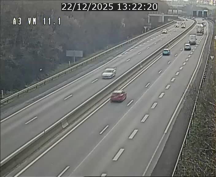 Webcam à la frontière franco-luxembourgeoise, avant la Croix de Bettembourg - BK 11.1 - direction Luxembourg-ville