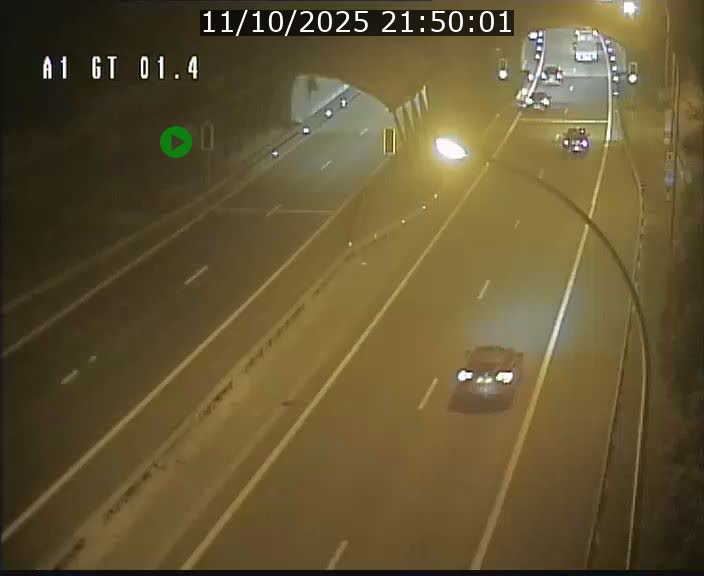 Traffic live webcam Luxembourg Hesperange - A1 direction Kirchberg - BK 1.4