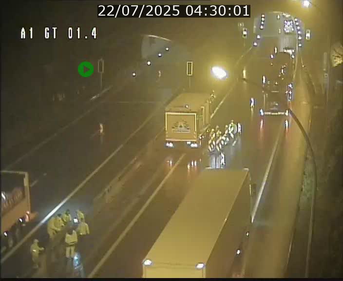 Traffic live webcam Luxembourg Hesperange - A1 direction Kirchberg - BK 1.4