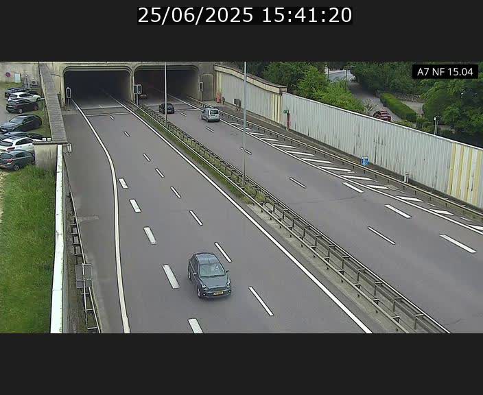 Caméra trafic Luxembourg - A7, Tunnel Mersch, entrée sud, direction Ettelbruck