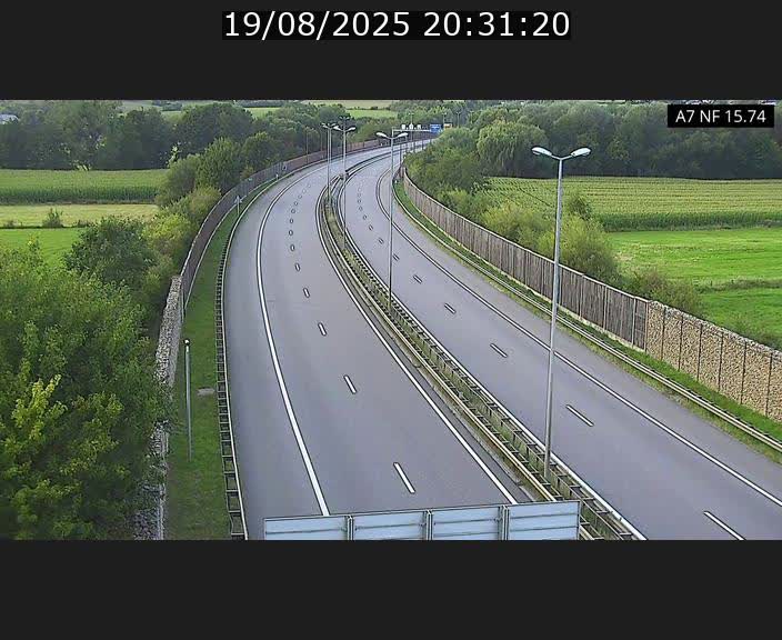 Caméra trafic Luxembourg - A7, Tunnel Mersch, entrée nord, direction Lorentzweiler