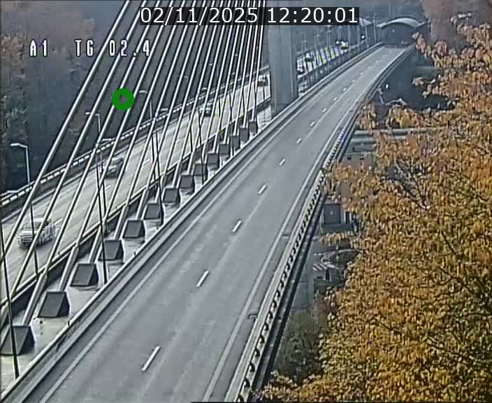 Traffic live webcam Luxembourg Sandweiler - A1 direction Luxembourg-ville - BK 2.4