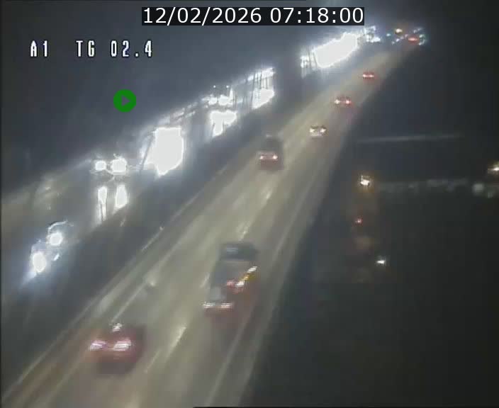 Traffic live webcam Luxembourg Sandweiler - A1 direction Luxembourg-ville - BK 2.4