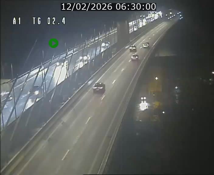 Traffic live webcam Luxembourg Sandweiler - A1 direction Luxembourg-ville - BK 2.4