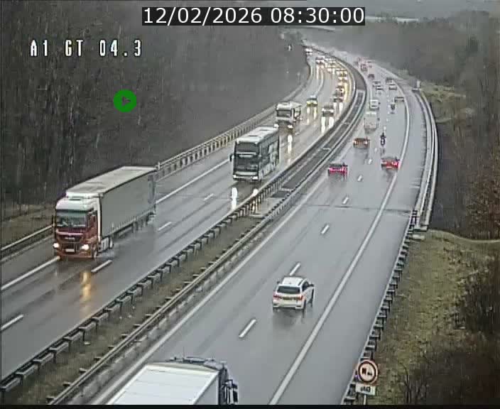 Traffic live webcam Luxembourg Itzig - A1 direction Sandweiler - BK 4.3