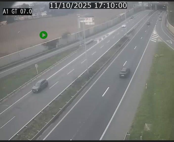 Traffic live webcam Luxembourg Cents - A1 direction Kirchberg - BK 7