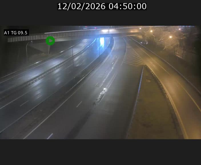Traffic live webcam Luxembourg Jonction Grünewald - A1 direction Luxembourg-ville - BK 9.5