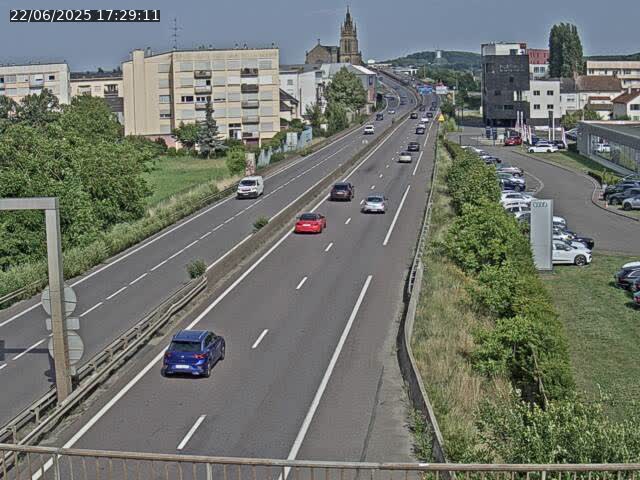 Caméra autoroute France - A31, Thionville direction Metz