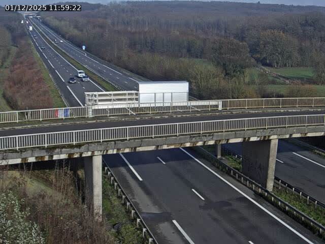 Caméra autoroute France - A31, Zoufftgen direction Luxembourg-ville, à la frontière entre la France et le Luxembourg