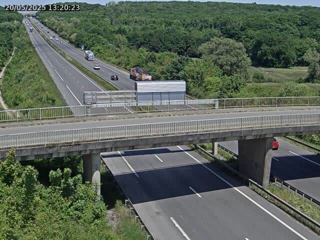 Caméra autoroute France - A31, Zoufftgen direction Luxembourg-ville, à la frontière entre la France et le Luxembourg
