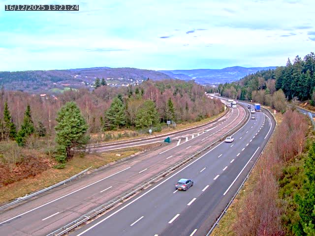 Caméra autoroute France - N57, Côte de la demoiselle direction Remiremont