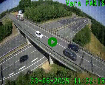 Clone of Caméra routière sur l'autoroute A20 au nord de Limoges, à la jonction avec la N520. Vue orientée vers Paris