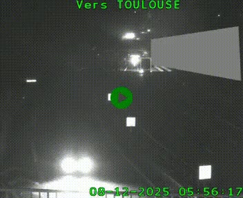 Caméra routière sur l'autoroute A20 à Noailles, en périphérie de Brive-la-Gaillarde. Vue orientée vers Toulouse