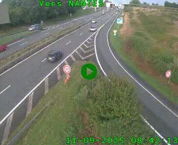 Webcam N147 au nord de Poitiers et à la jonction avec la A10