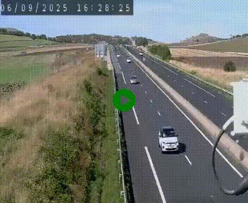 Caméra autoroute A75 à hauteur de Le Crest, en direction de Montpellier