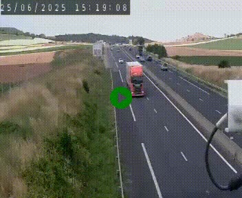 Caméra autoroute A75 à hauteur de Le Crest, en direction de Montpellier