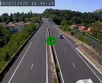 Caméra autoroute A75 à hauteur de Coudes, en direction de Clermont-Ferrand