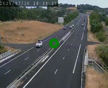 Caméra autoroutière France - A75, Coren, en direction de Montpellier