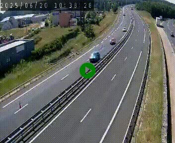 Caméra autoroute A75 à hauteur du col du rocher blanc en direction de Montpellier