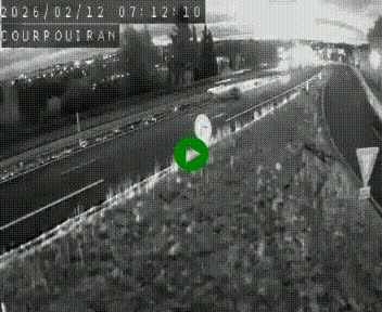 Caméra routière France - N109, Courpouiran - La plaine, en direction de Clermont l'Hérault, à la sortie de Montpellier