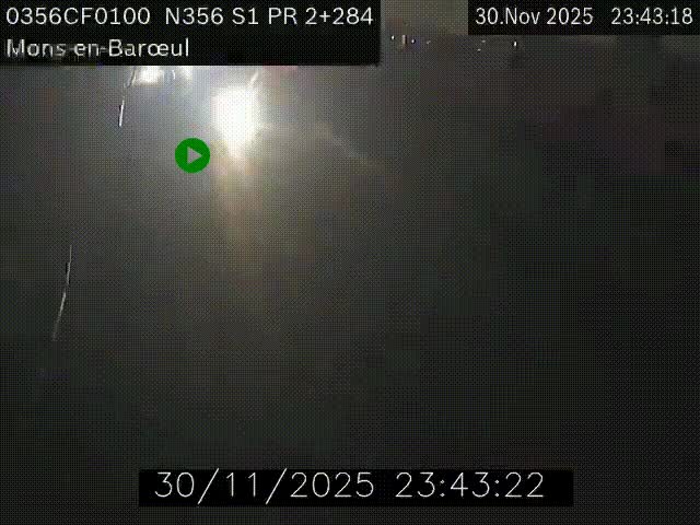 Webcam à l'entrée de Lille en direction du périphérique, à proximité de Mons-en-Baroeul sur la N356