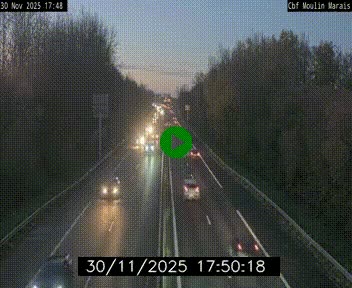 Webcam sur le périphérique de Nantes (N844) entre la Porte de Saint-Luce et la Porte d'Anjou, à l'est de la ville