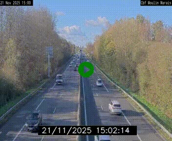 Webcam sur le périphérique de Nantes (N844) entre la Porte de Saint-Luce et la Porte d'Anjou, à l'est de la ville