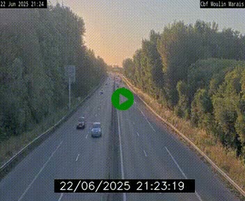 Webcam sur le périphérique de Nantes (N844) entre la Porte de Saint-Luce et la Porte d'Anjou, à l'est de la ville