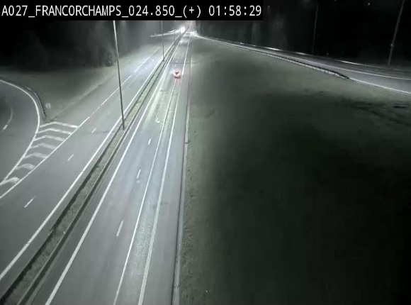 Caméra autoroutière à proximité du circuit de Spa-Francorchamps à Stavelot sur l'A27/E42