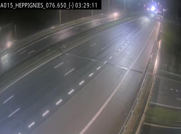 Webcam autoroute Belgique - Heppignies - E42 direction Namur - BK 76.4