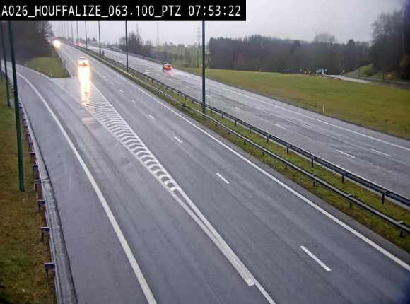 Caméra autoroute Belgique - Houffalize, E25 direction Liège