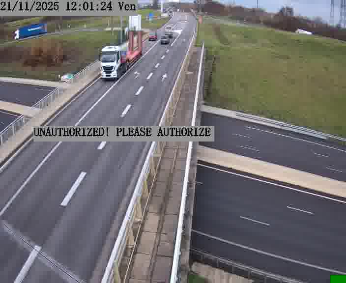 Caméra de trafic sur D1 (France) à Argancy, orientée vers Thionville, permettant d’évaluer fluidité, incidents et densité automobile.