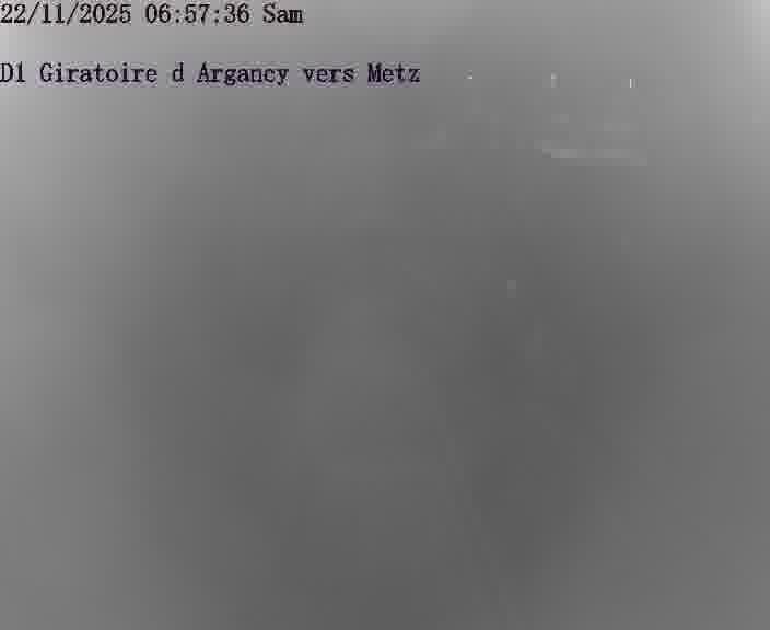 Webcam installée le long de D1 (France) à Argancy, pointée vers Metz, utile pour suivre précisément les conditions de trafic.