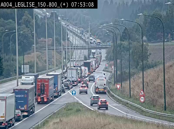 Caméra autoroute Belgique - Côte de Léglise, E411(A4) direction Luxembourg