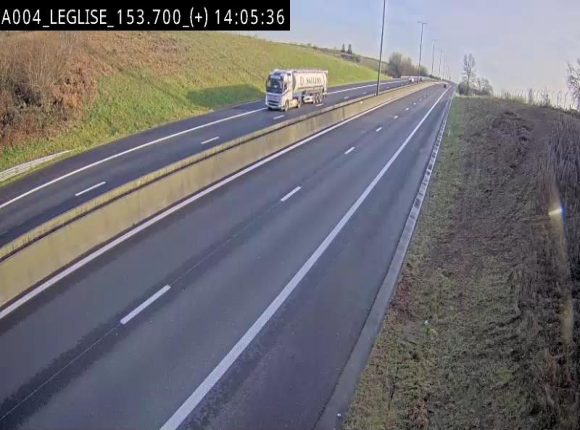 Webcam autoroute E411 à hauteur de Léglise, en direction de Luxembourg