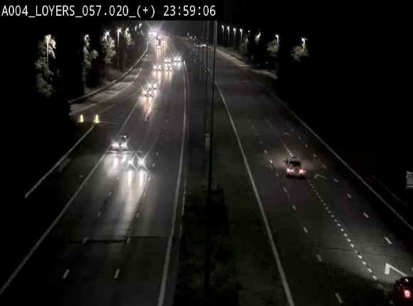 Webcam dans la montée de Loyers sur l'E411, après le viaduc de Beez en venant de Namur et en direction du Luxembourg