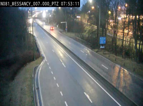 Webcam sur la N81 (E411) à hauteur du Cora Messancy. Vue orientée vers Arlon